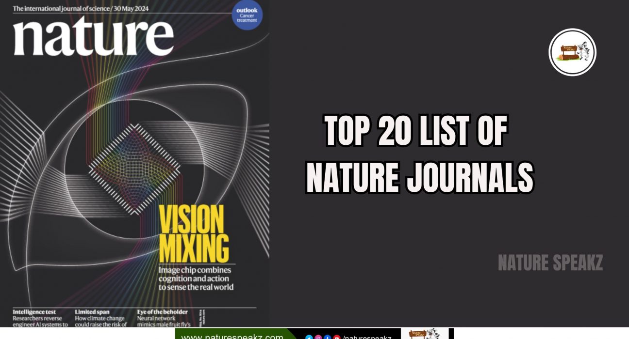 Top 20 List of Nature Journals