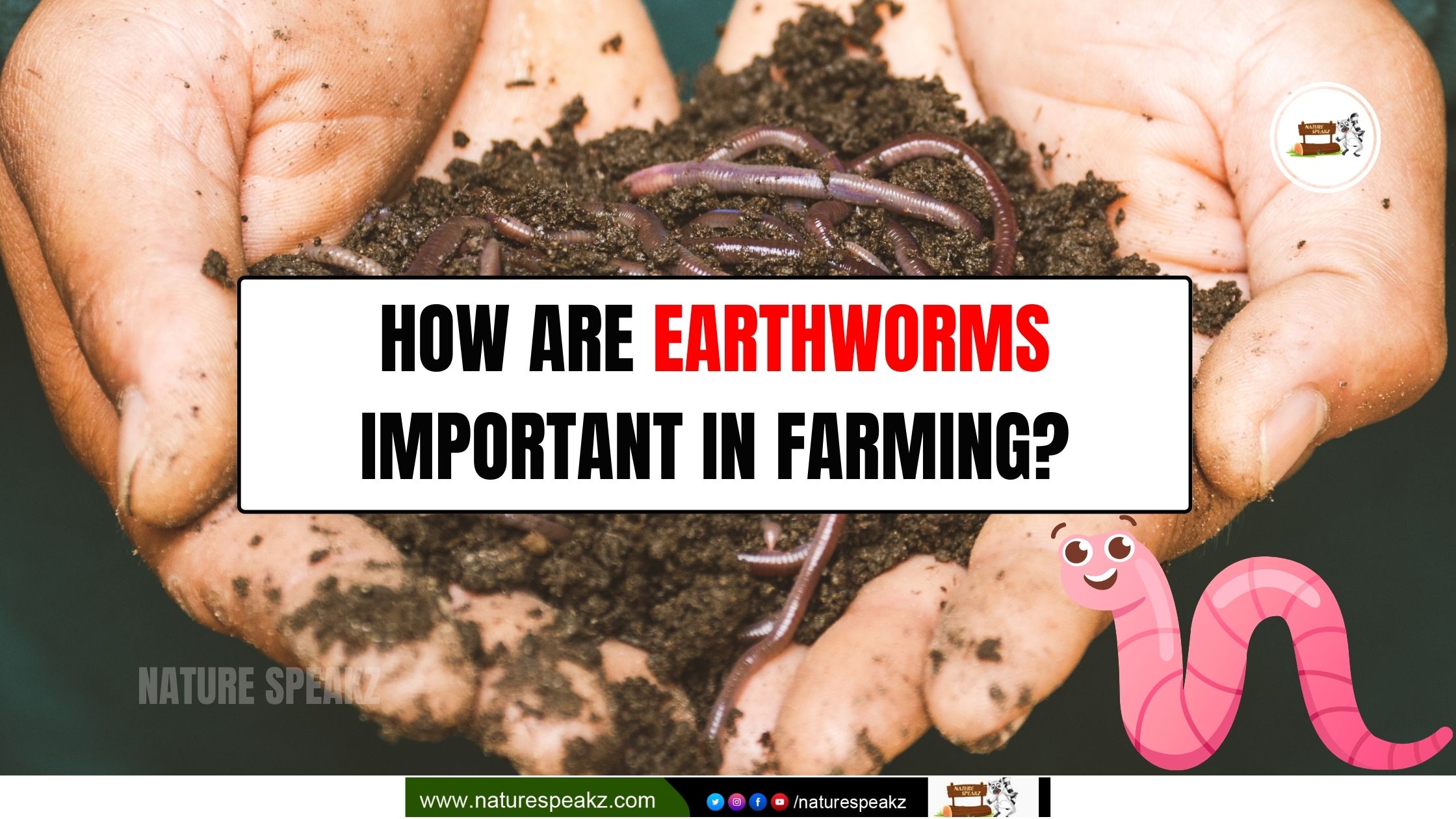 How are earthworms important in farming?